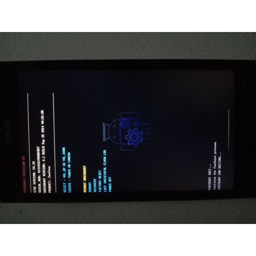 HP Asus Zenfone 5 minus unit, keadaan seperti di Foto