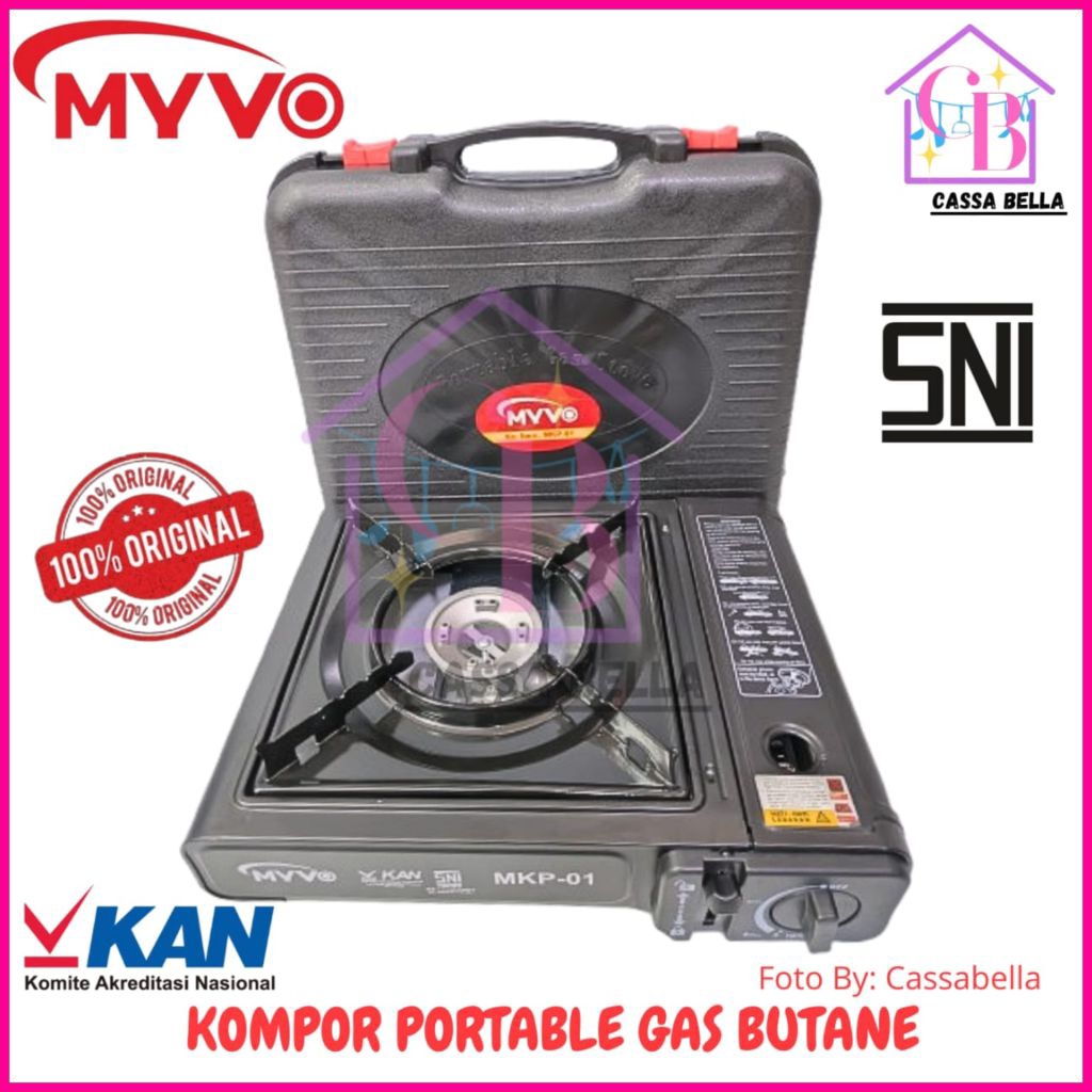 Kompor Gas Portable MYVO / Kompor Gas Portable + Koper / Kompor Gas Camping