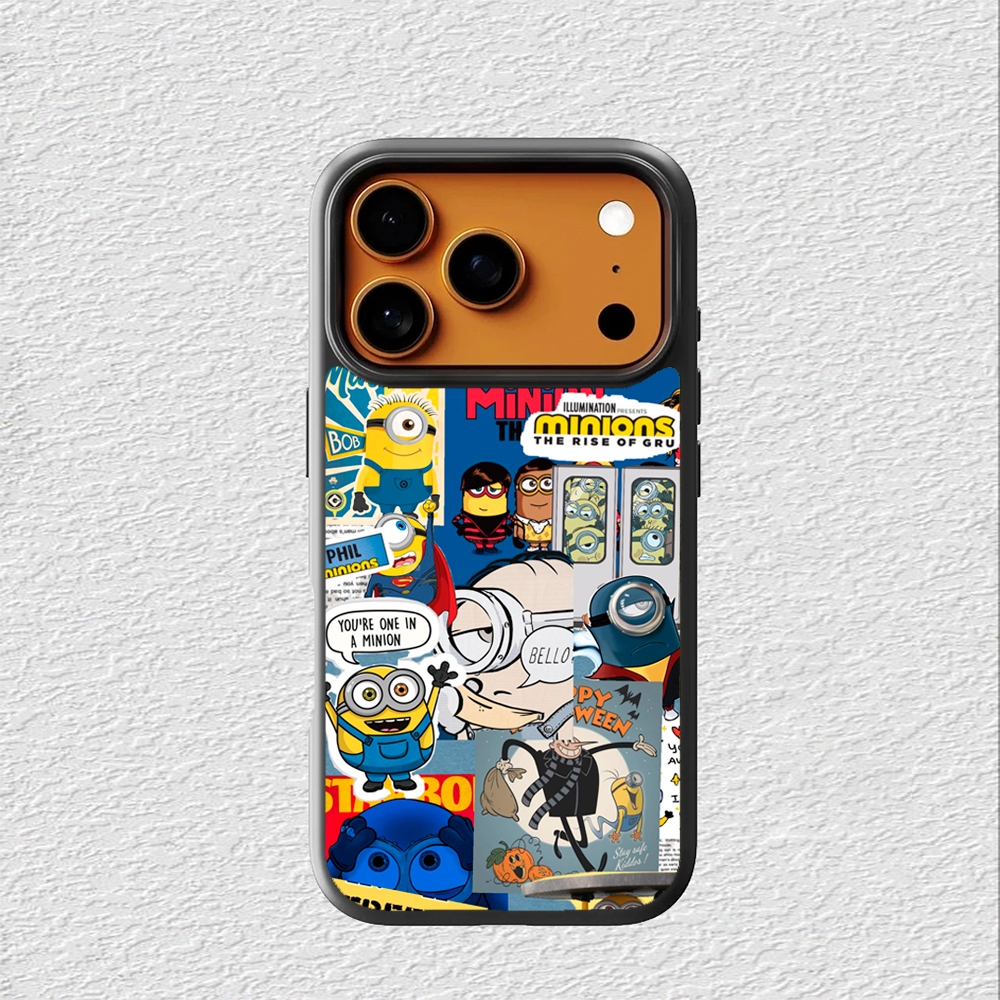 Case Hybrid Casing Softcase iphone 17 16 15 14 13 12 11 Pro Max Mini Plus X Xs Max XR Minions Bello