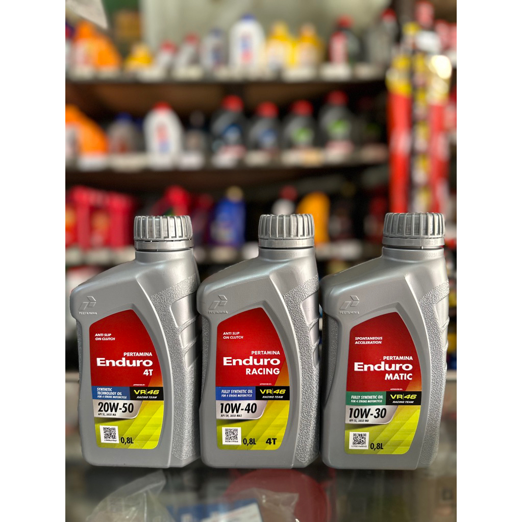 Oli Motor Enduro 4T Pertamina 0.8L 800ml Oli Motor Bebek Oli Matic