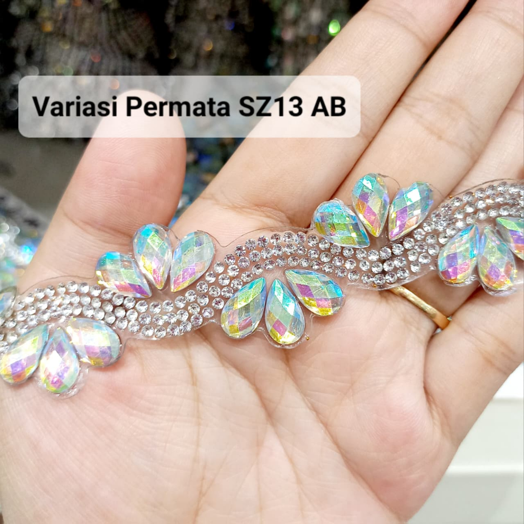 Variasi Permata SZ13 AB METER Permata Hiasan Tempel Setrika