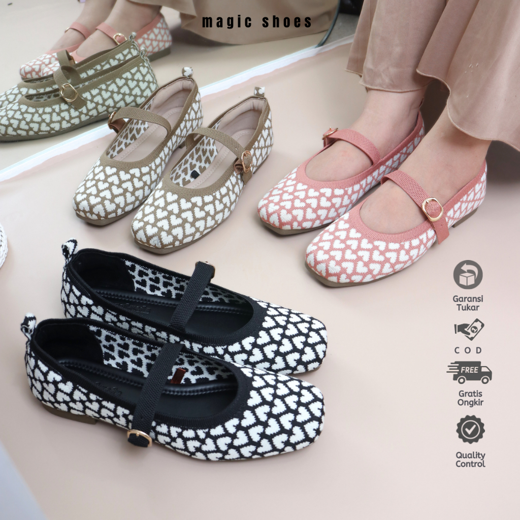 cheung kuedz || jolie || flatshoes rajut premium