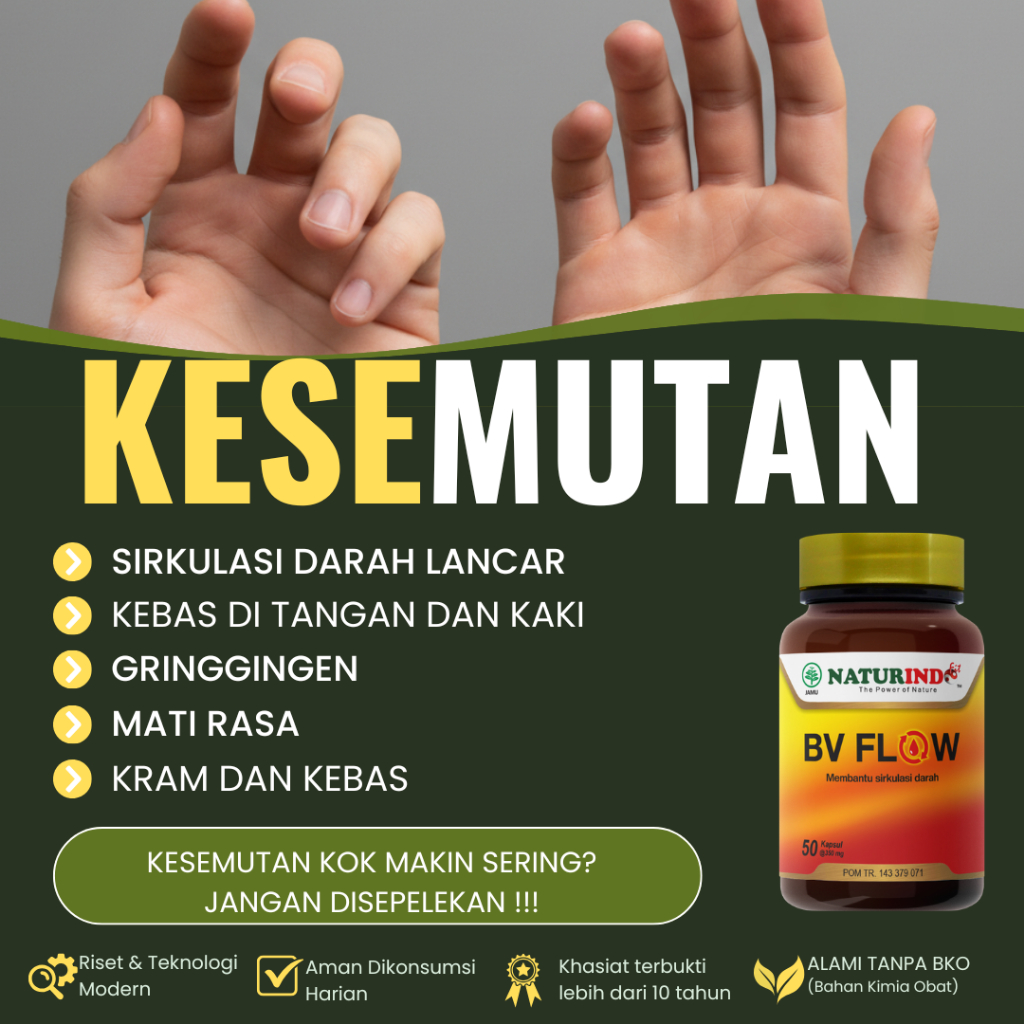 Obat Kesemutan Kebas Tangan Kaki Kesemutan Jari Pelancar Peredaran Darah Herbal Kesemutan Kaku Keram