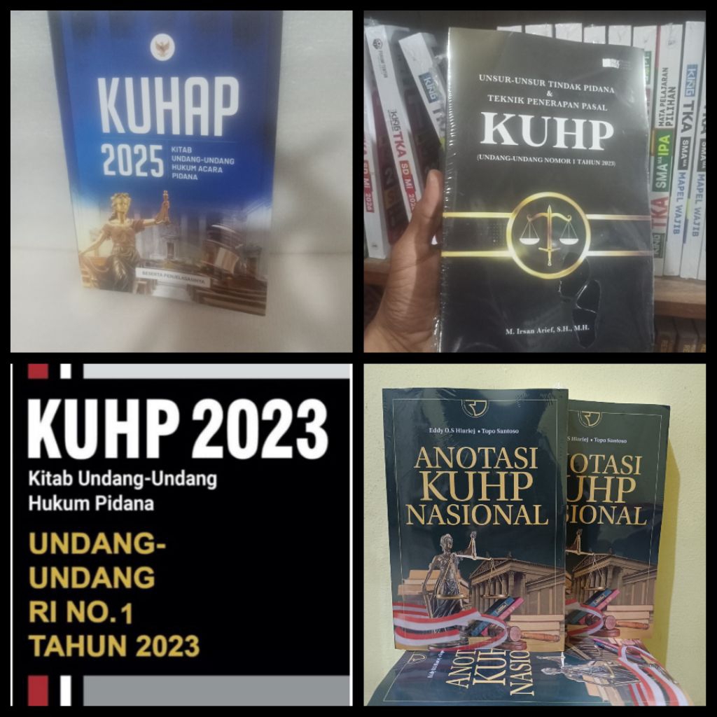 buku best seller Anotasi kuhp nasional - kuhp 2023 - unsur-unsur tindak pidana - kuhap 2025