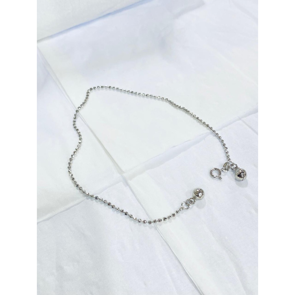 Gelang Kaki Perak 925 Biji Lada Kecil