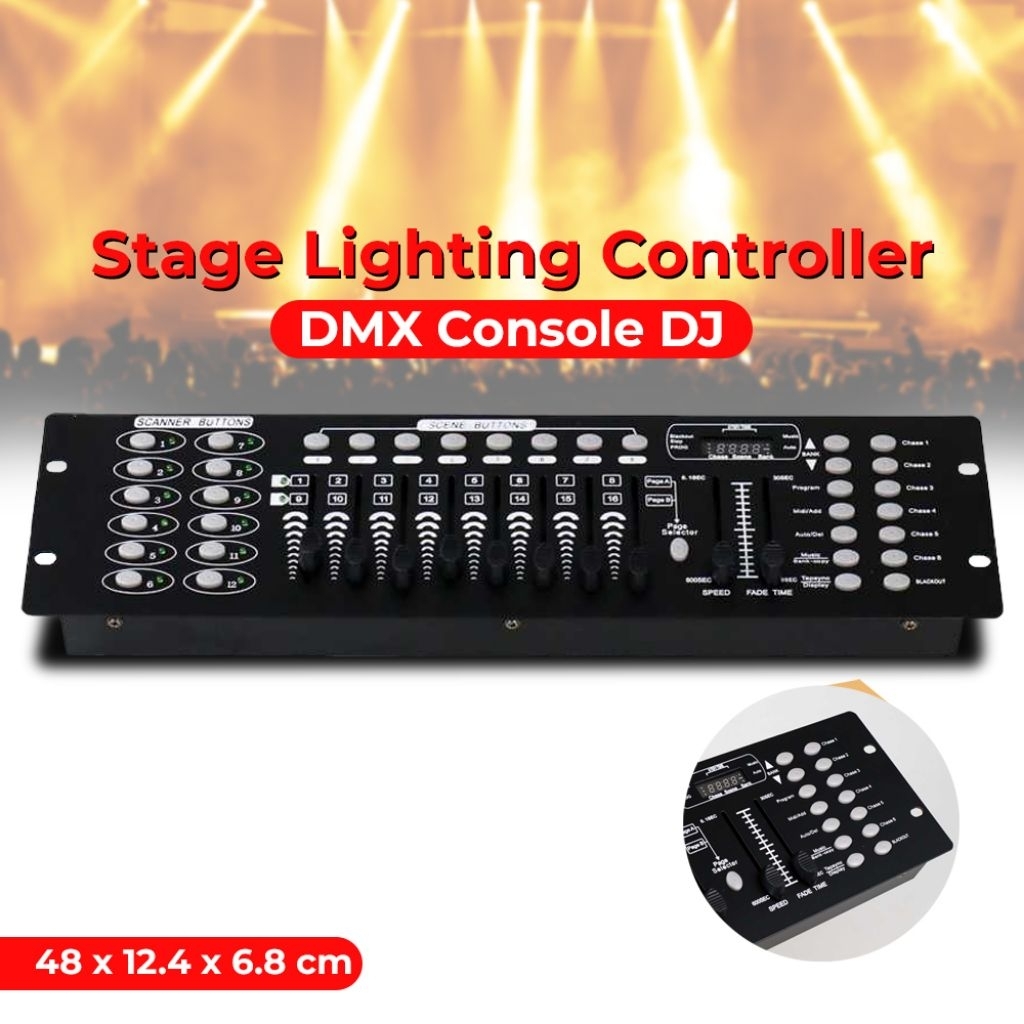 Mixer Ligthing DMX 512, bisa untuk semua lampu, Mixing Lamp, Mixer Beam, Mixer Parled