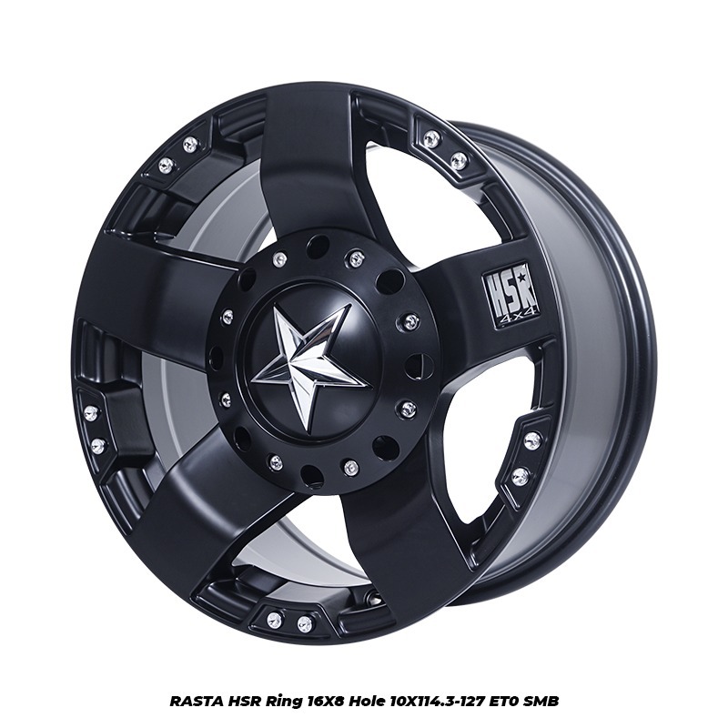 VELG OFFROAD HSR RASTA R16 PCD 5X114,3 DAN 5X127 BISA UNTUK RUBICON, RUSH, TERIOS, CRV DLL