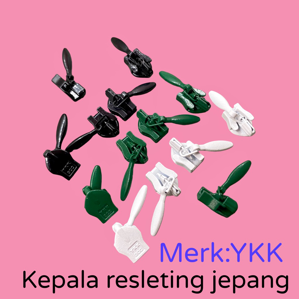 per lusin kepala resleting jepang merk YKK