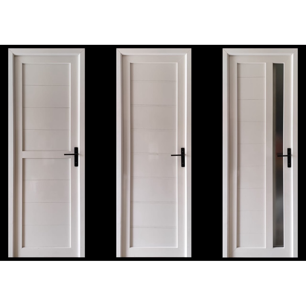 PO PINTU UPVC 80x220 PUTIH ENGSEL KANAN