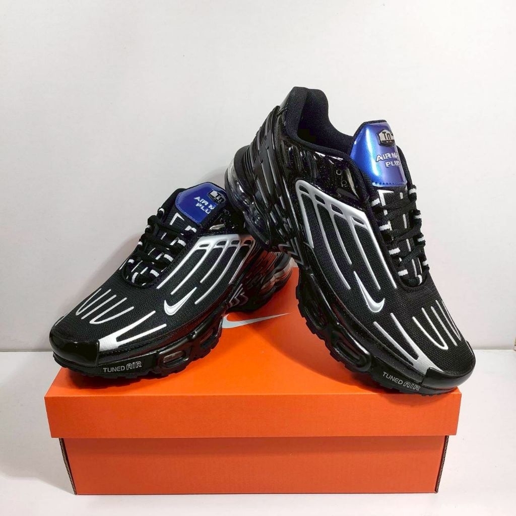 Sepatu Nike Airmax Plus 3 black white Quality Premium