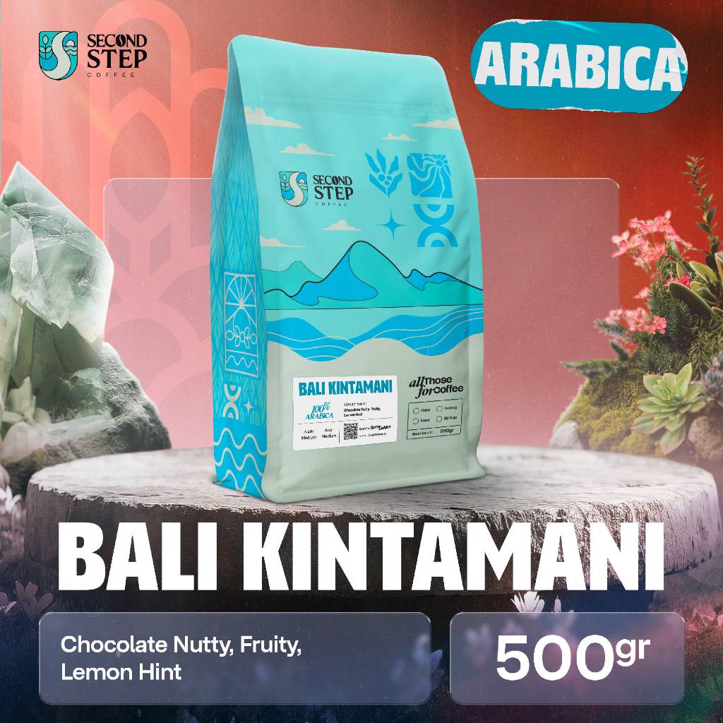 Second Step Coffee Kopi Arabika Kintamani Bali Arabica Coffee Roast Beans Biji Bubuk 500gr