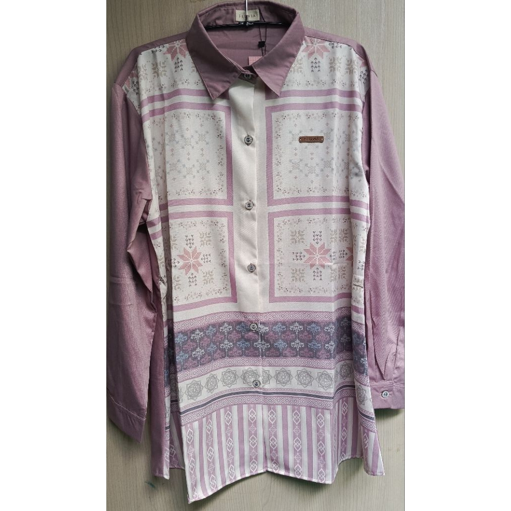 Blouse Kemaja Wanita Katun Toyobo Print