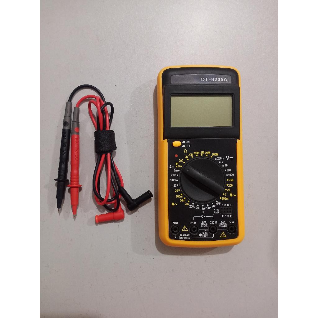 Multitester Digital DT-9205A Multimeter Mini Digital Multi Tester Avometer Digital / Mesin Avometer 