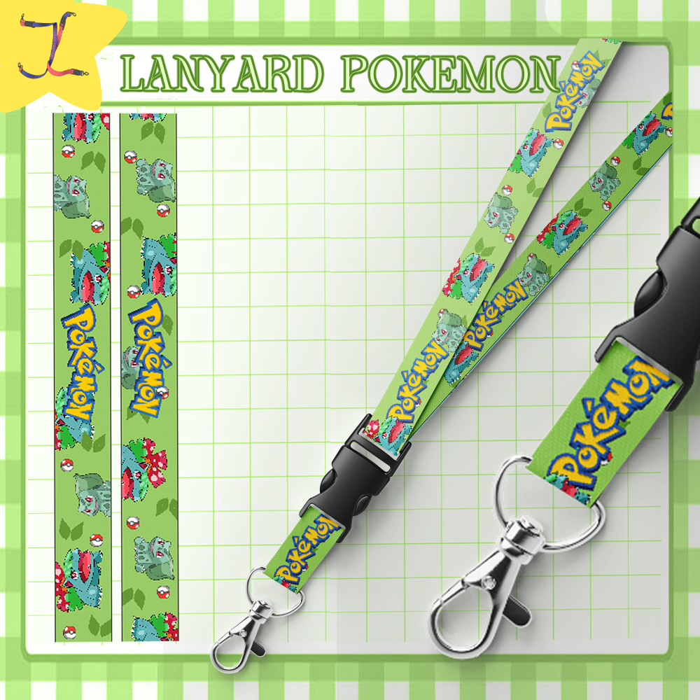 Lanyard / Tali Gantungan Leher POKEMON BULBASAUR