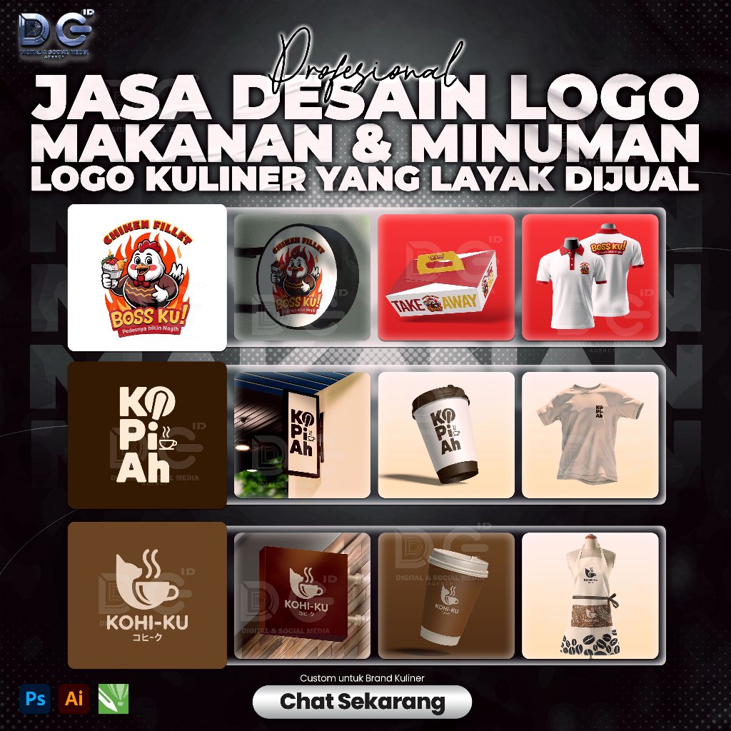 Jasa Desain Logo Makanan & Minuman UMKM | Branding Profesional – DC ID