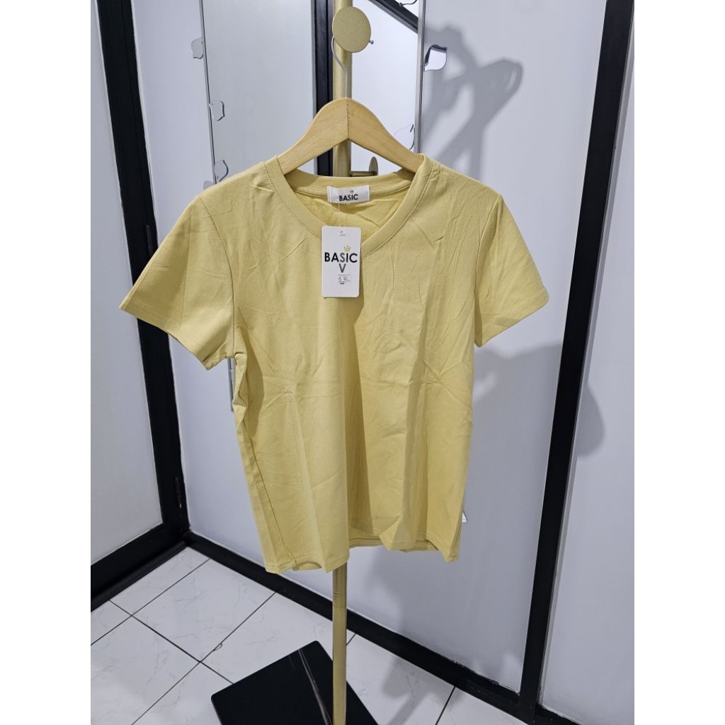 KAOS GIANT BASIC KUNING MUDA