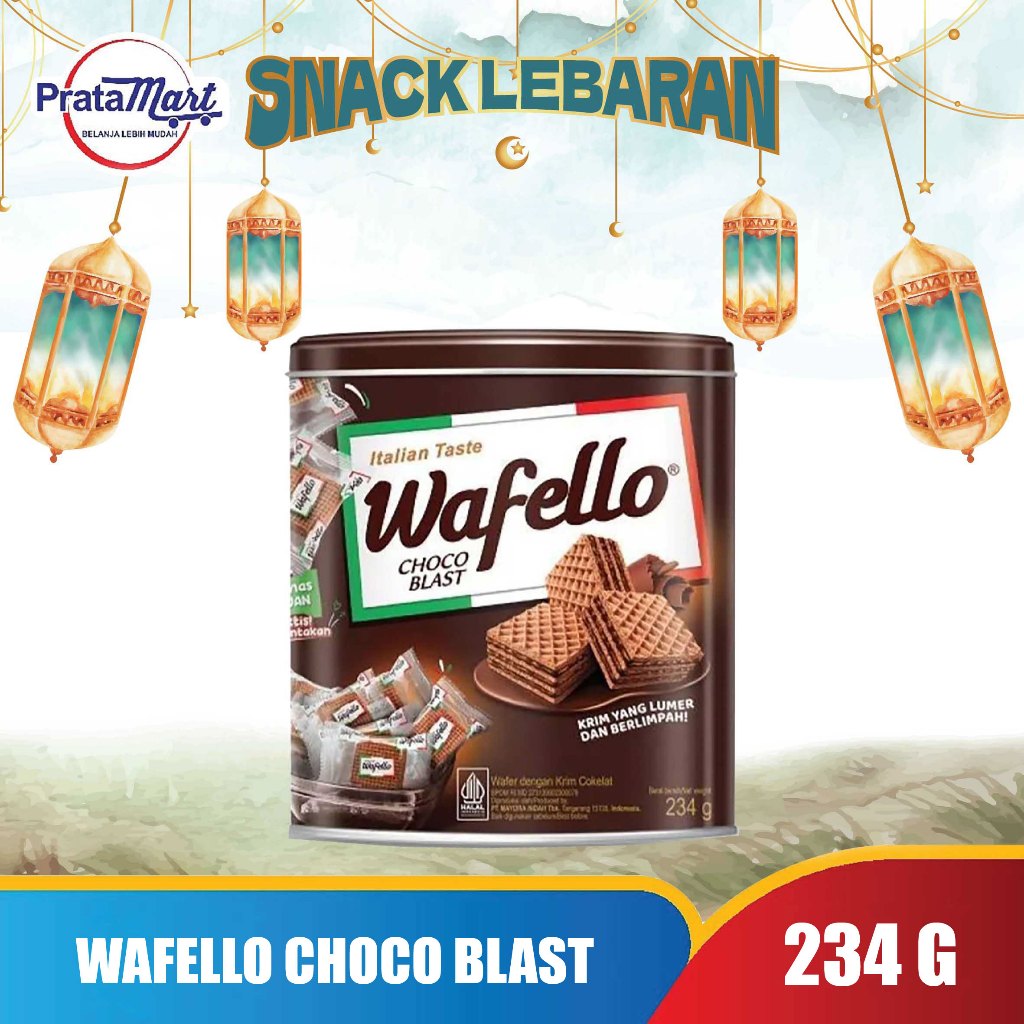 Wafello Wafer Choco Blast Kaleng 234 G