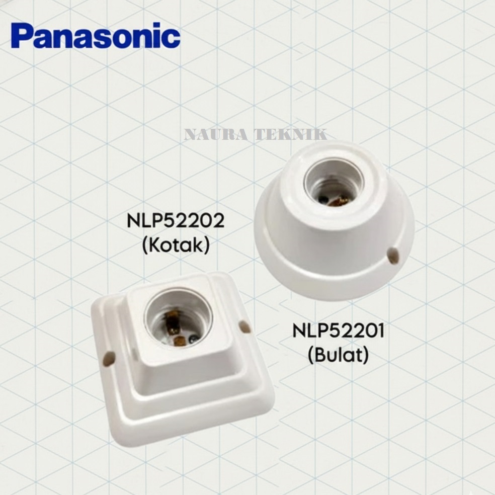 Fitting Plafon Lampu Bulat Panasonic