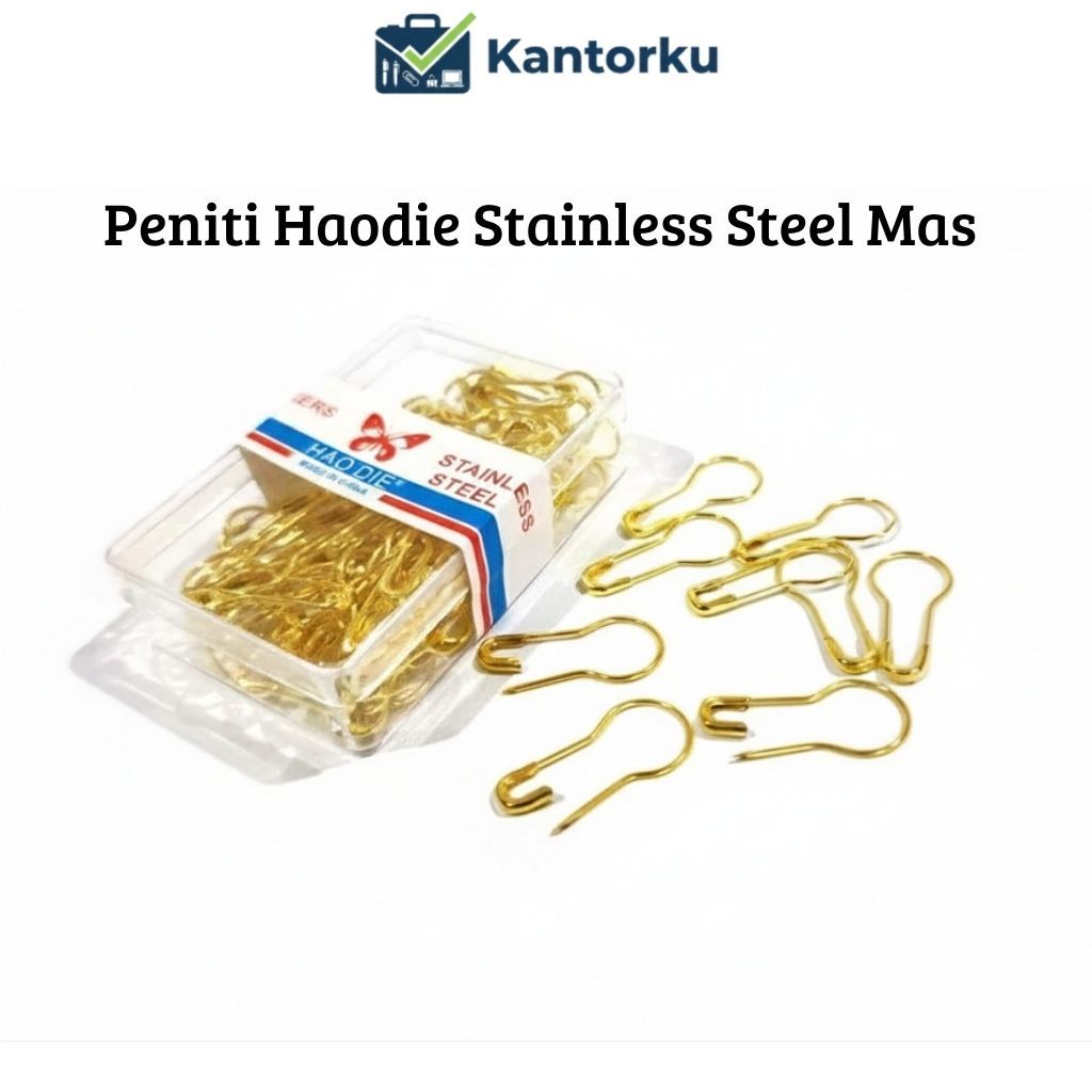 Peniti Hao die Bohlam Lucu / Jarum Peniti Warna EMas Bohlam Anti Karat