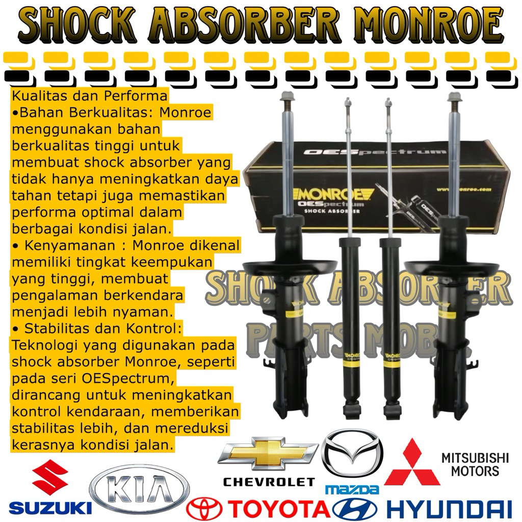 SHOCKBREAKER DEPAN BELAKANG MITSUBISHI L300 MONROE OESPECTRUM ORIGINAL 2 Set