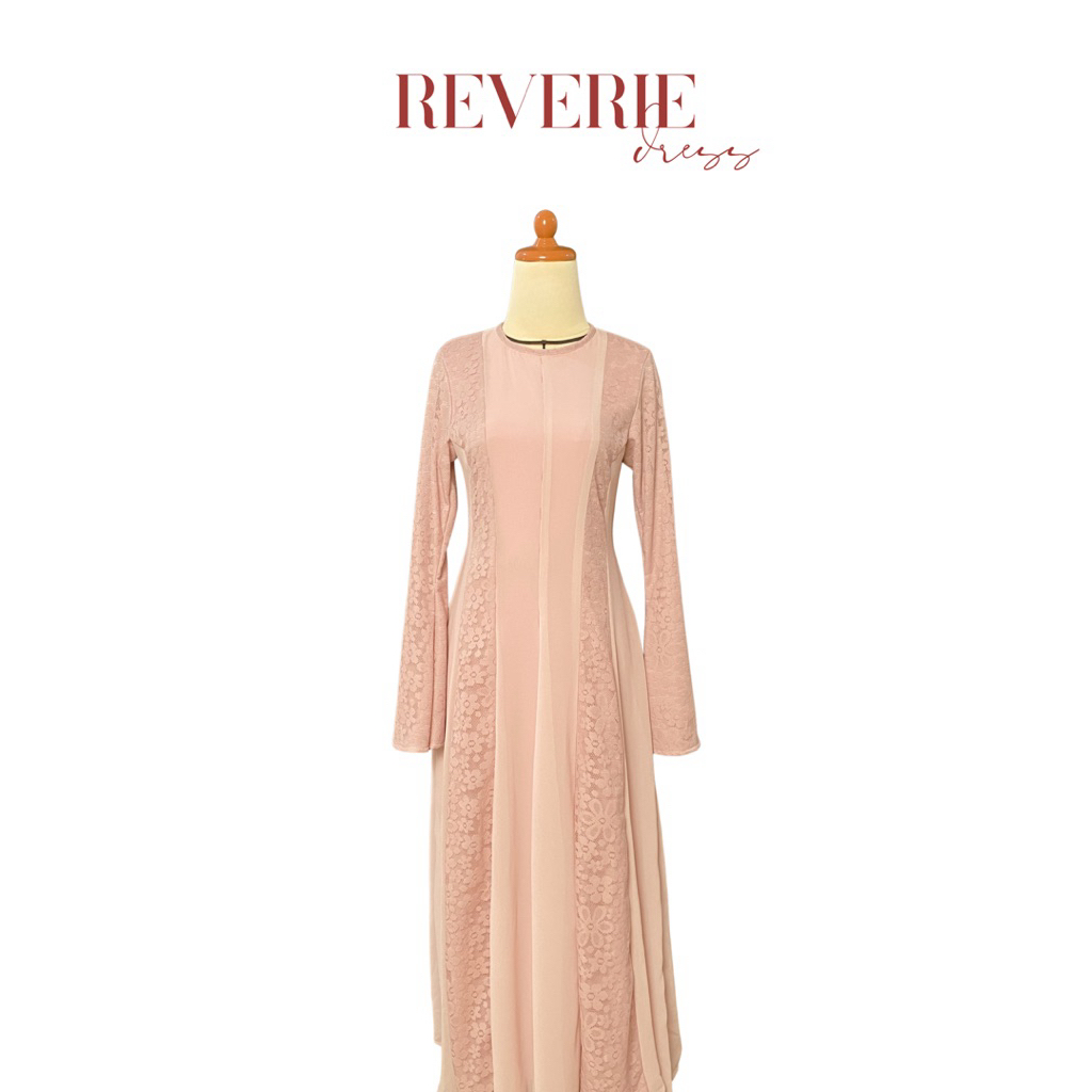 REVERIE DRESS (FURING HERO/ARROW) / Dress Brokat / Dress lace / Dress lebaran / Dress simpel