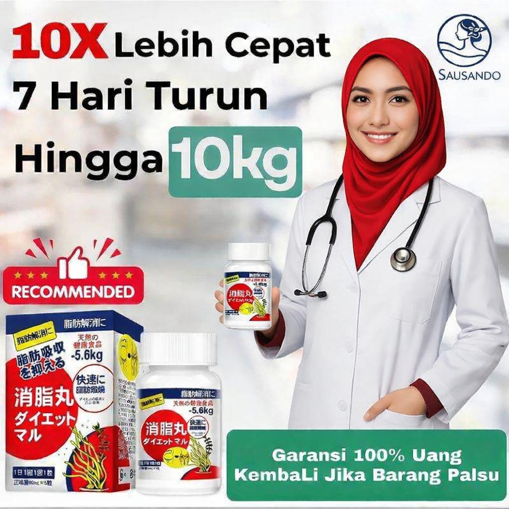Sausando Original - Sausando Obat Diet Ampuh 100% Herbal Turun 1-10kg Dalam 10 Hari Penekan Nafsu Ma