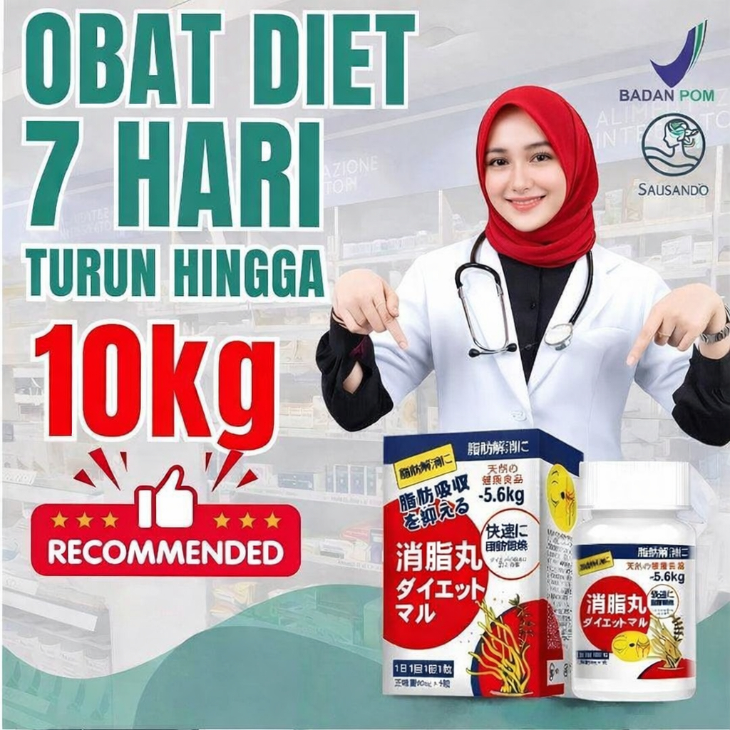 Sausando Obat Diet Ampuh Sausando – Pelangsing Badan Herbal, Kendalikan Nafsu Makan & Turunkan BB 1-