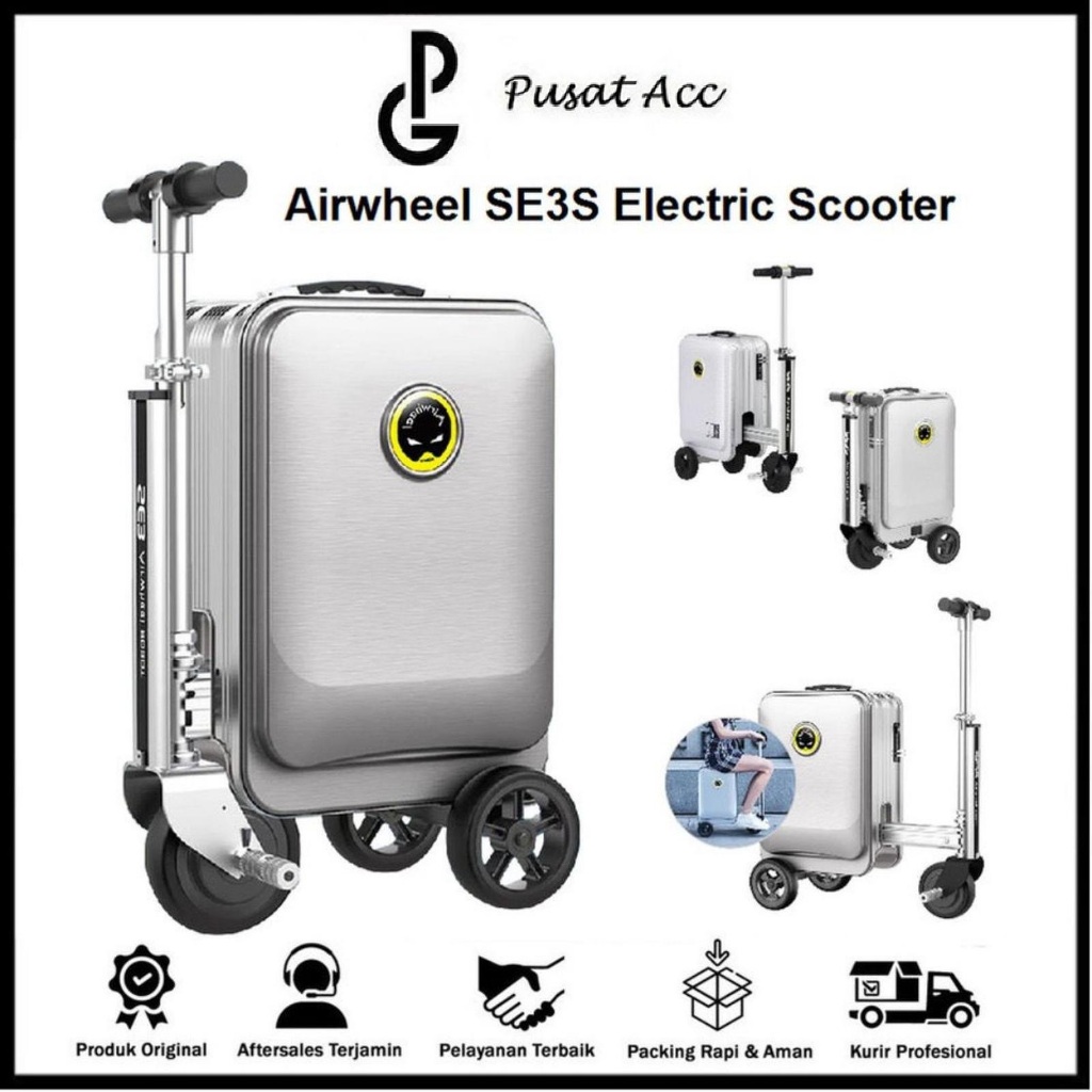 Air wheel SE3S Electric Scooter Suitcase Luggage Deluxe 20inch - Air wheel Koper Elektrik Skuter