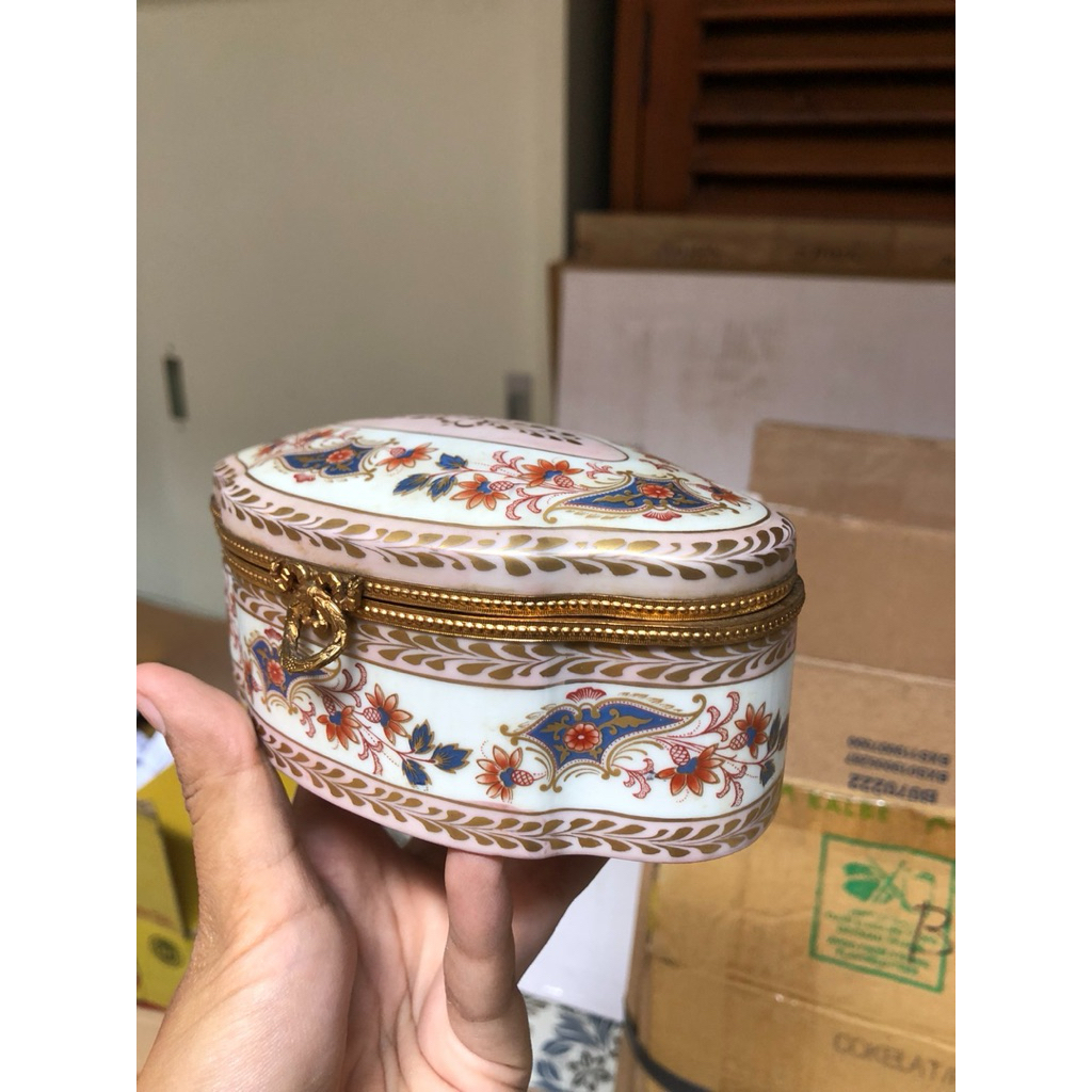 Kotak Perhiasan Perancis Antik/Vintage