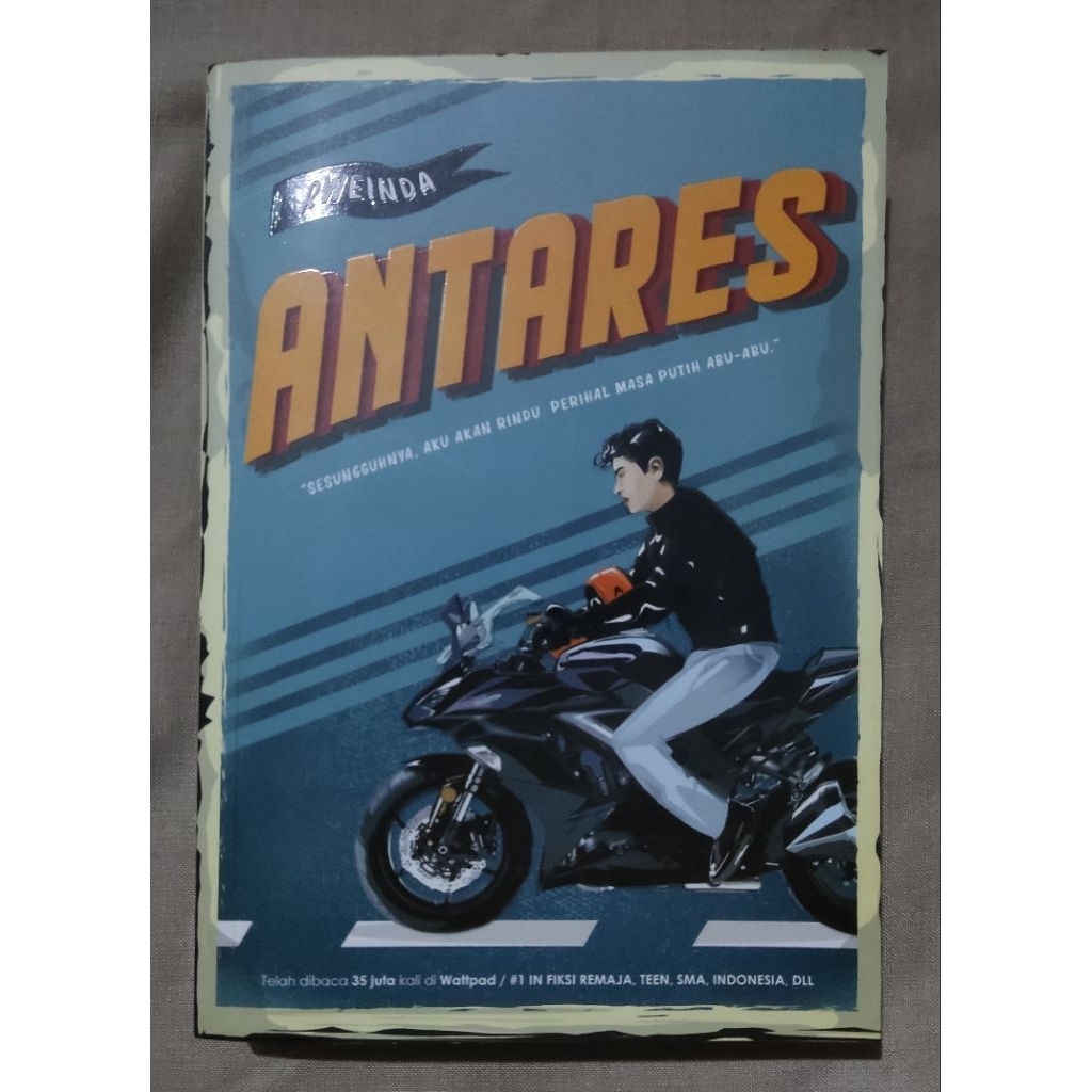 Novel ANTARES + ttd by Rweinda [BEKAS ORIGINAL]