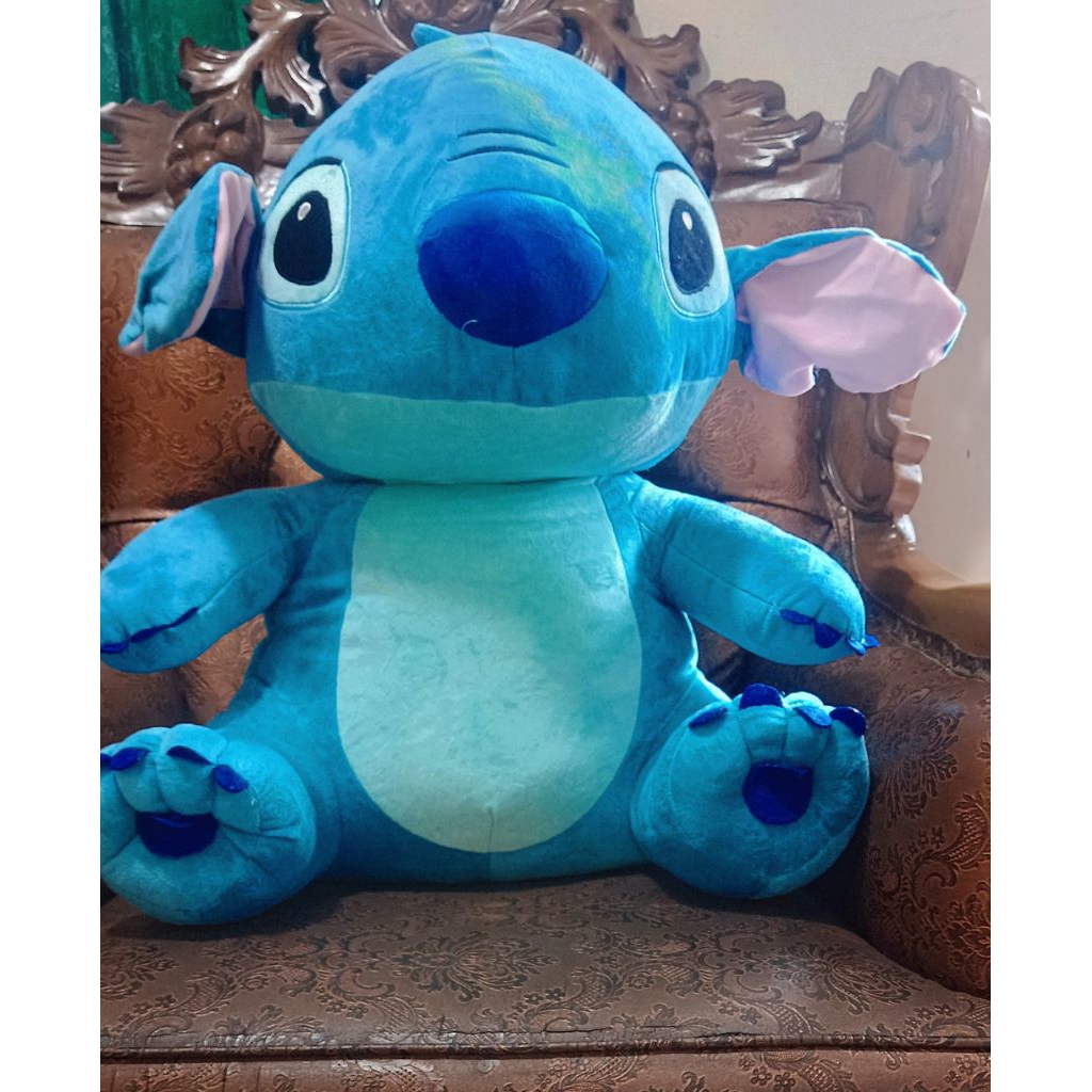 Boneka Lilo Stitch Biru Original | Boneka Karakter Stitch Lembut Size S, M, L, XL, Jumbo, Giant