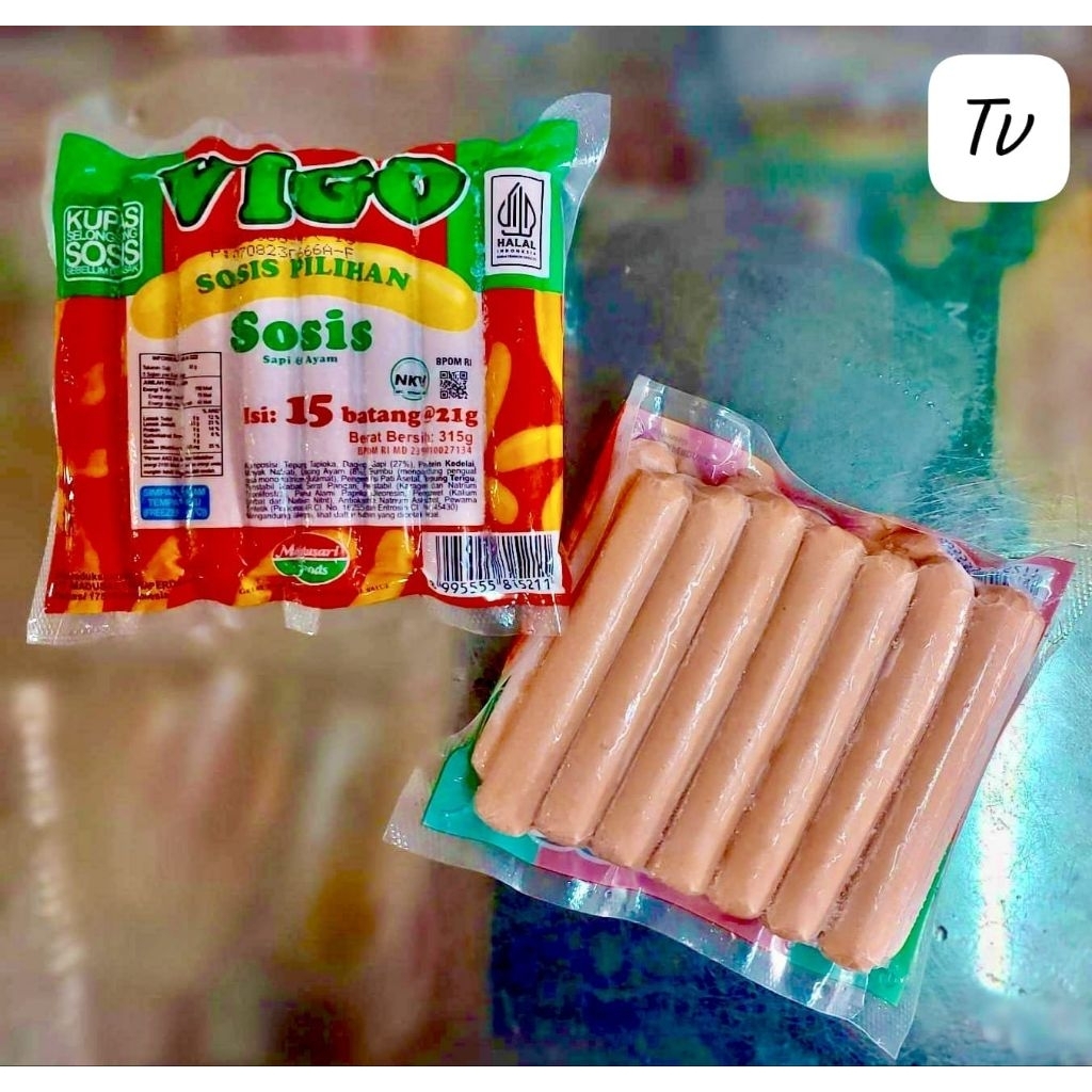 Sosis Vigo Sosis Merah isi 15 pcs Sosis Ayam-Daging