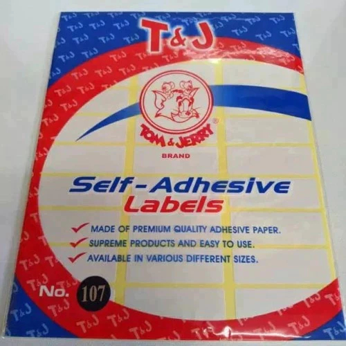 Label Tom & Jerry (1 Pak Isi 10 Lembar) / Tom Jerry Label Kecil 1 Pack