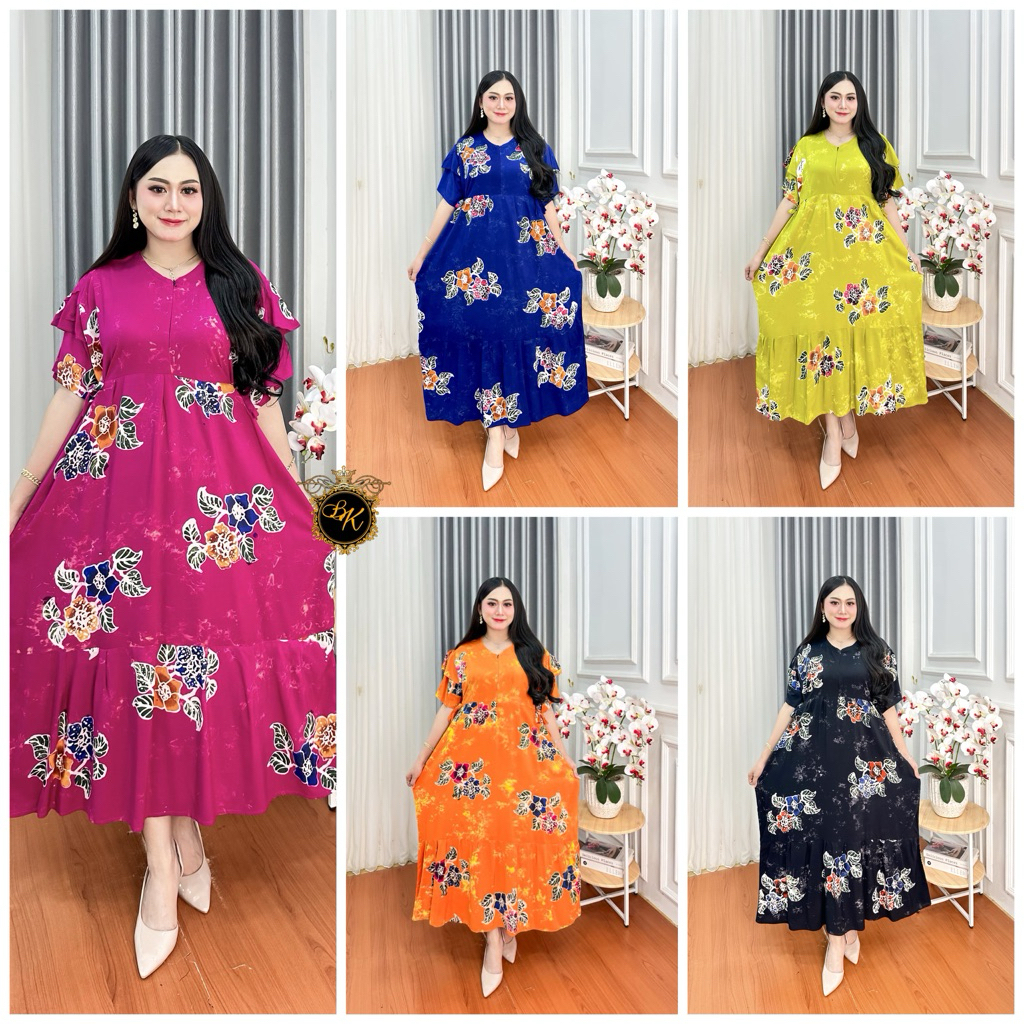 Daster Kanaya Cap Jumbo| Daster Cap Jumbo| | Daster Cap Jumbo Ld 130| Dress Kanaya Jumbo| Daster Chi