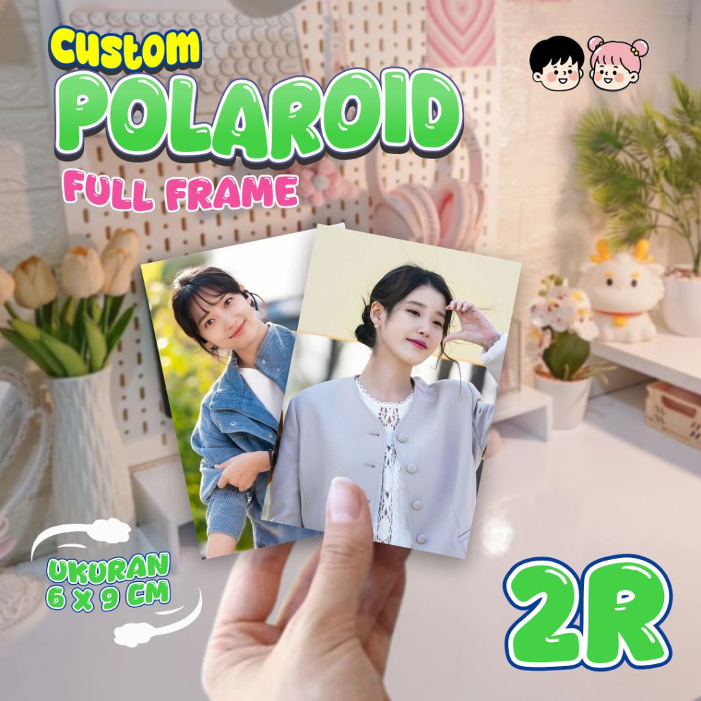 Cetak Polaroid 2R Full Frame Full Gambar