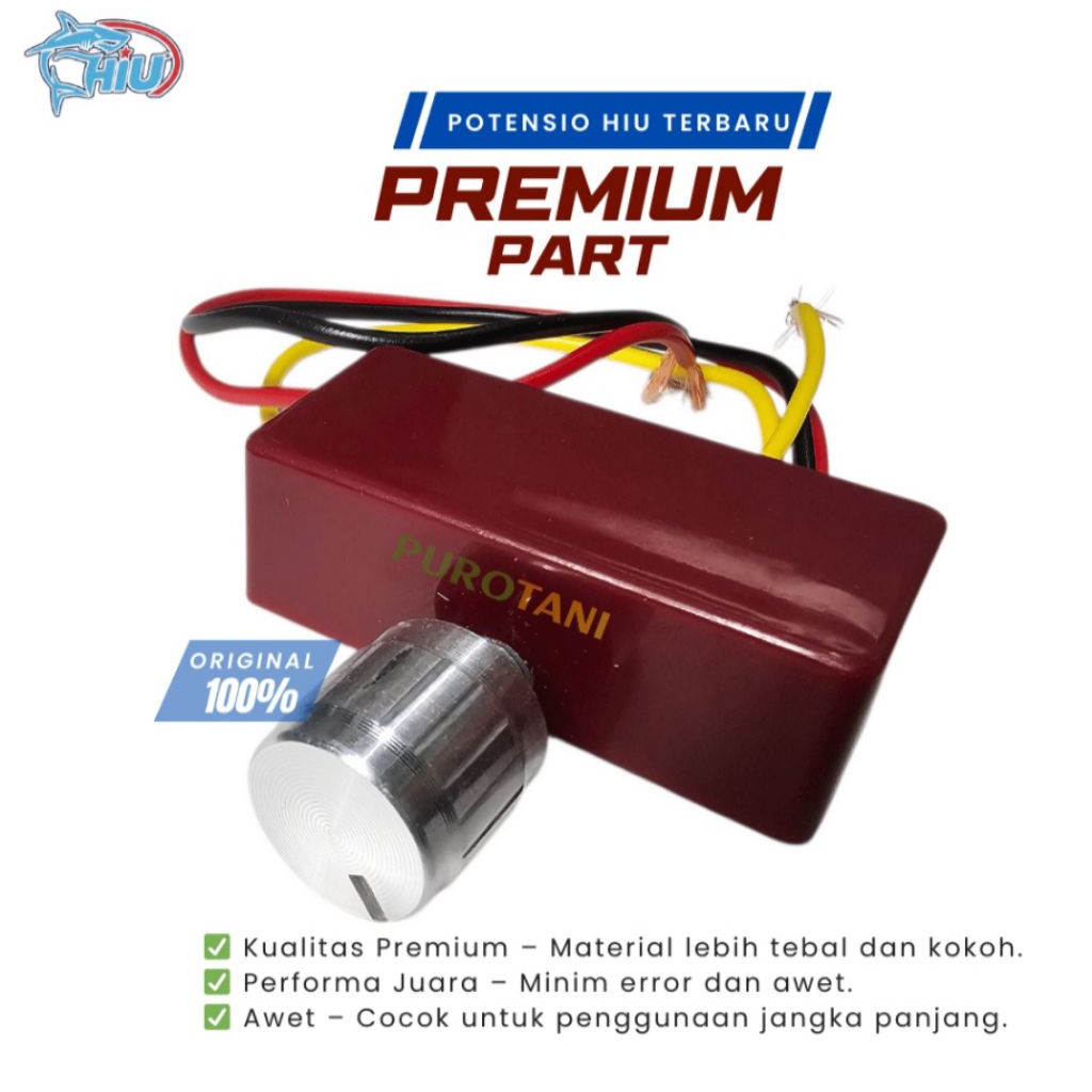 Potensio sprayer tangki elektrik Hiu Asli