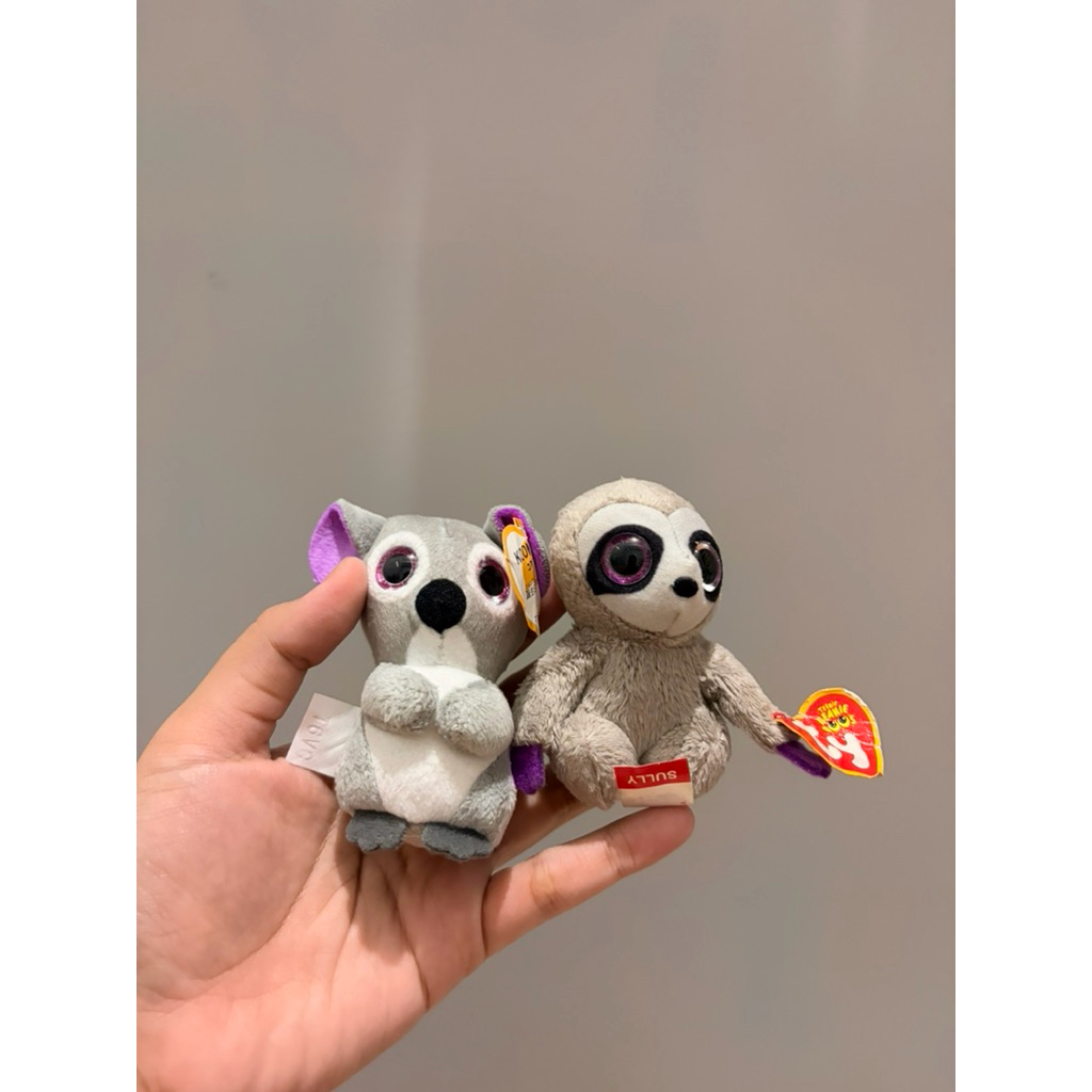 [BARU] Boneka kado/koleksi hewan TY kecil koala & kukang sloth newtag original