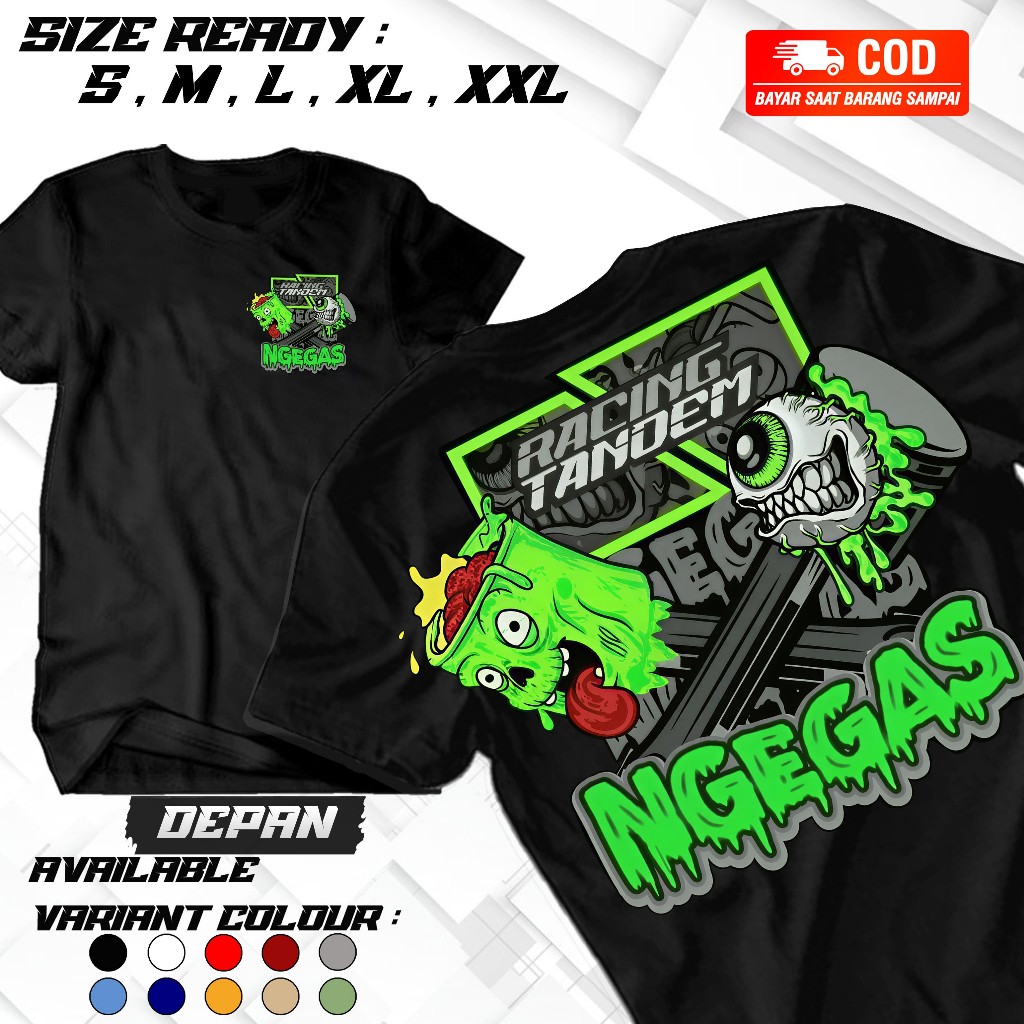 STARLIGHTKAOS-Kaos Ngegas Racing Tandem Ngegas/ kaos Distro motif kata Ngegas Racing Tandem Ngegas/ 