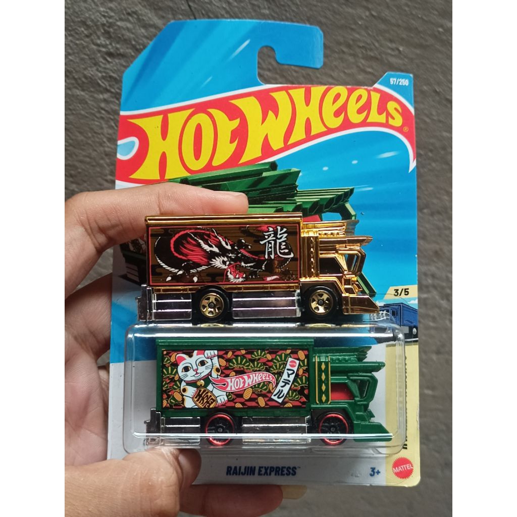 Paket Hot Wheels Raijin Express kondisi sesuai foto