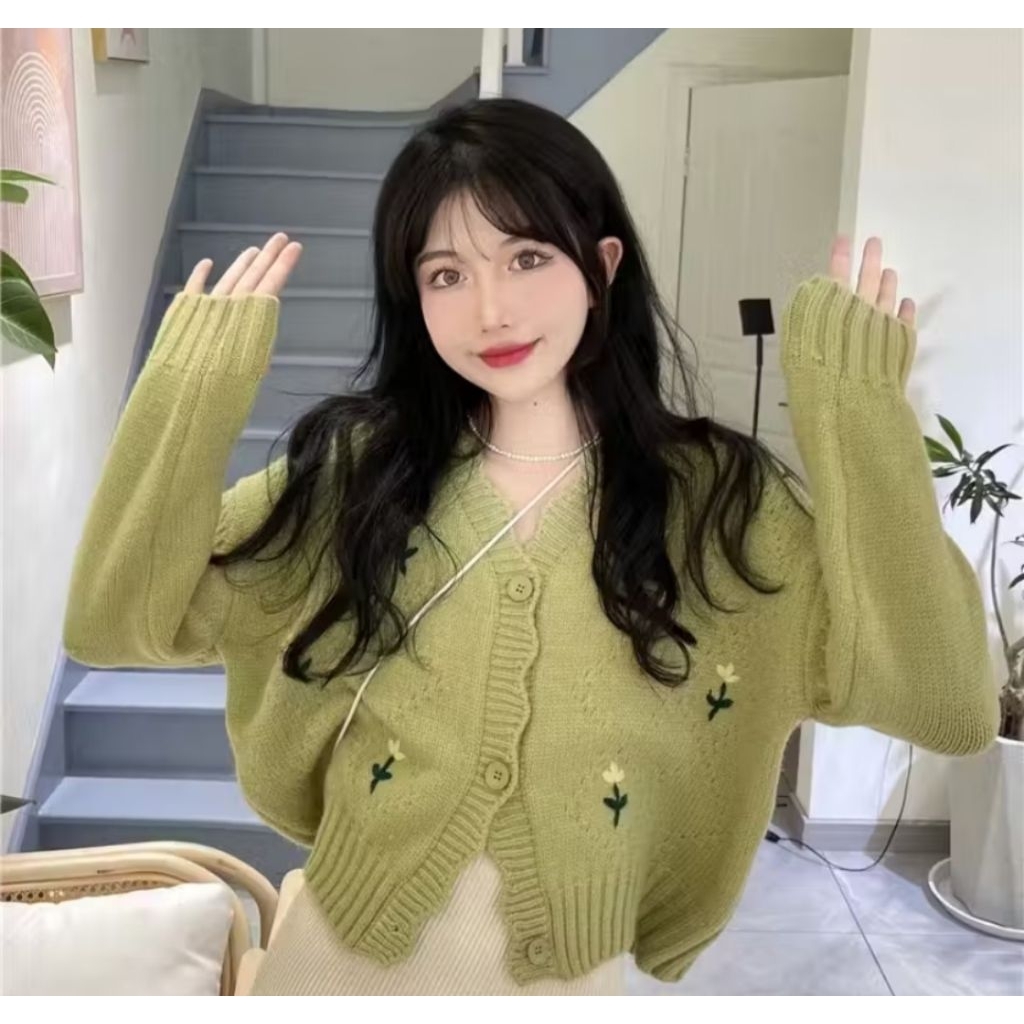 Cardigan knit korea