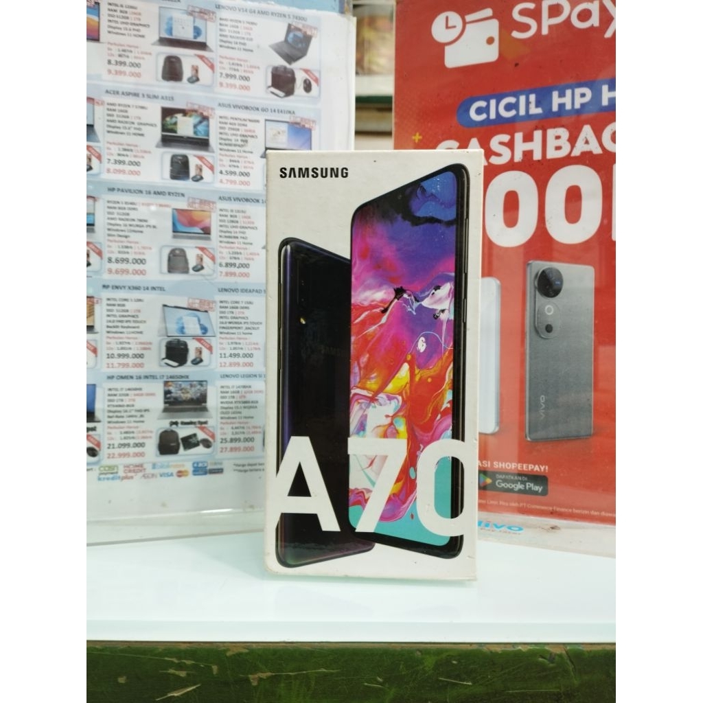 [Bekas] Dus Hp Samsung Galaxy A70 - Kotak Kardus Lama - Kondisi Sesuai Foto - 0ri9inaI