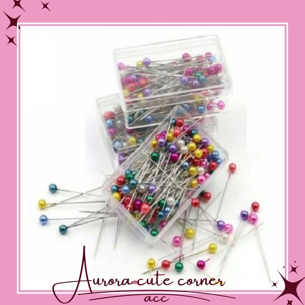 JARUM PENTUL STANLES PENTOL JILBAB HIJAB PENITI HIJAB PREMIUM KEMASAN MIKA