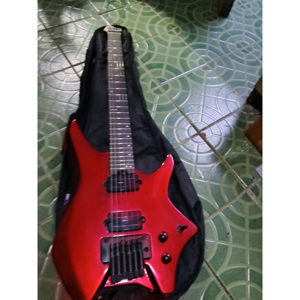 pre order gitar elektrik headless body neck mentahan