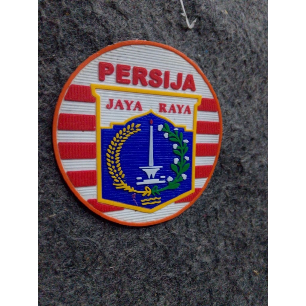 logo Persija patch rubber timbul