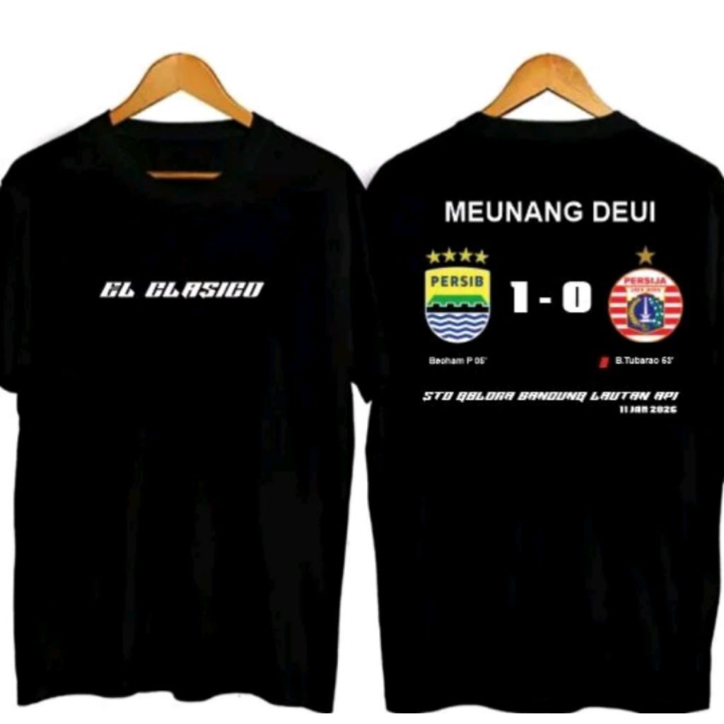 Kaos T-shirt PERSIB VS PERSIJA 2026 Kaos Distro Unisex