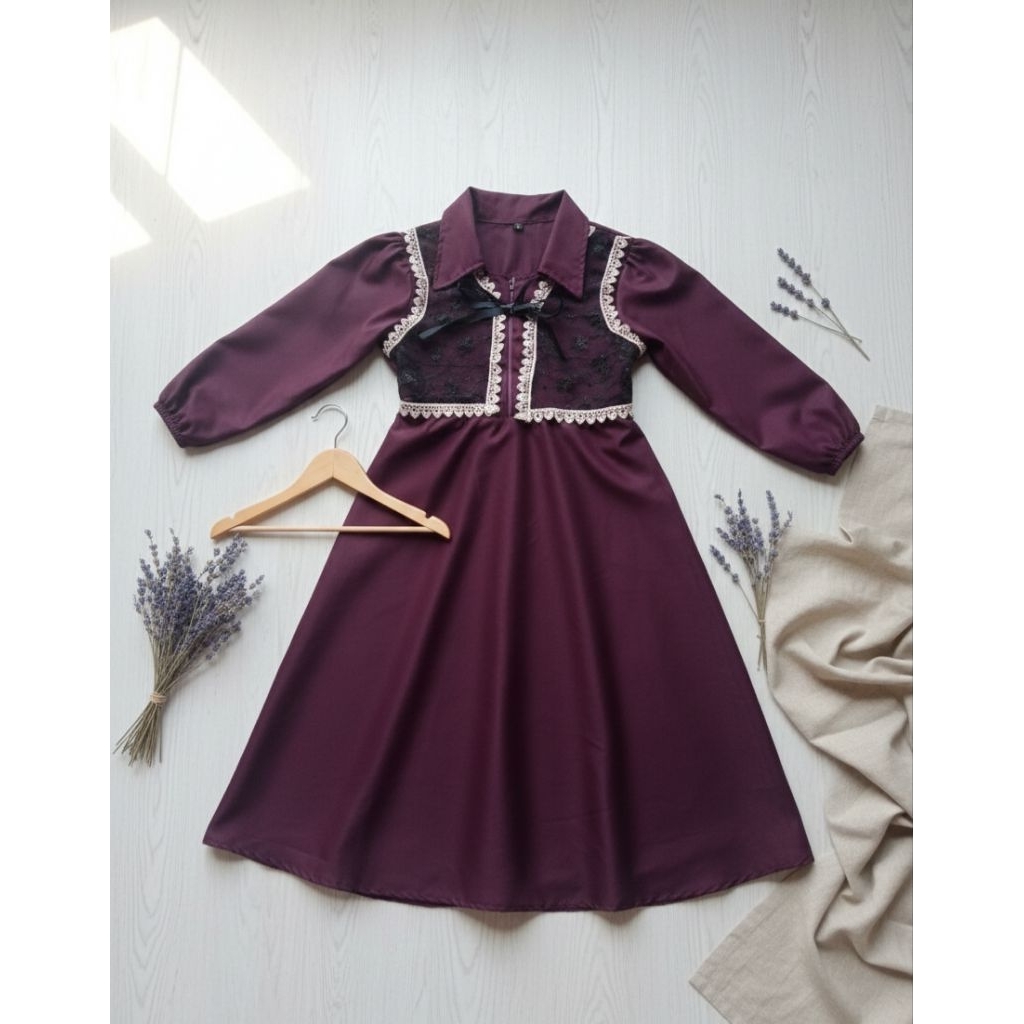 Gamis Muslim Rompi Anak Perempuan Remaja Terbaru Usia 5-12 Tahun Model Blezer Simple Lucu