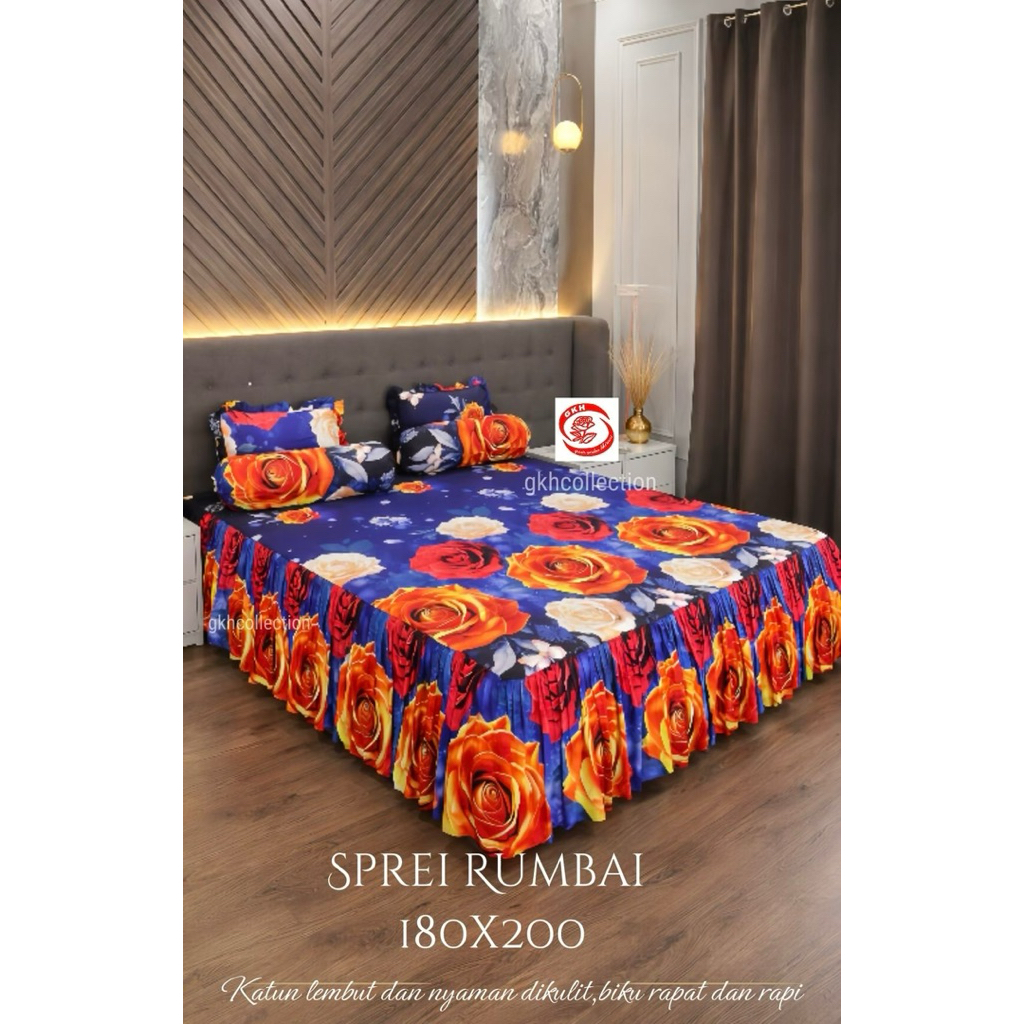 SPREI RUMBAI KATUN RAPI TEMPAHAN 180x200