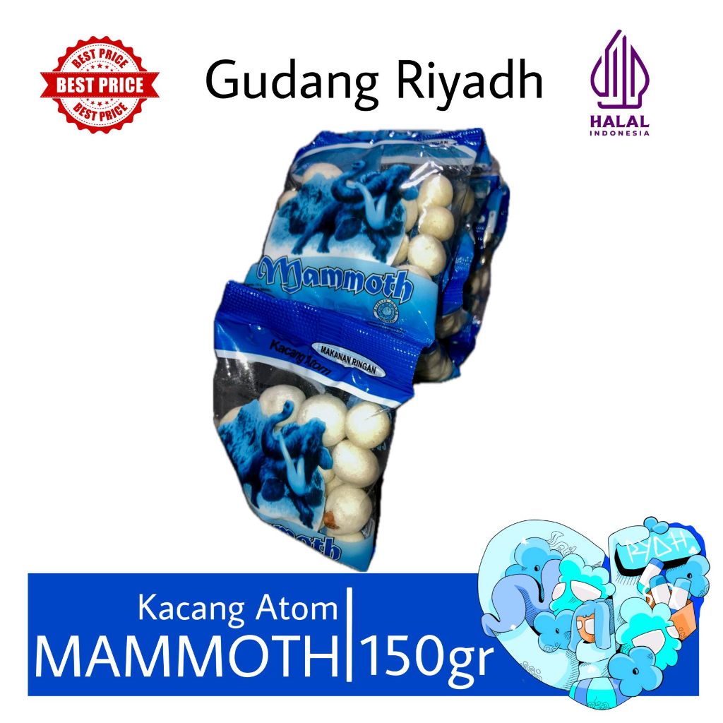 Kacang Atom Gajah Mammoth Renceng
