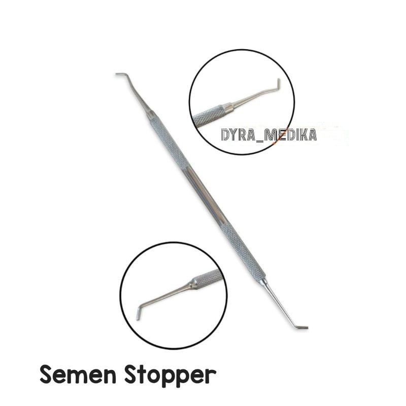 Cement Stopper Dental Stainless Steel / Semen Stopper Dental Stainless