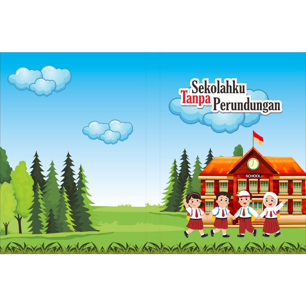 POP UP BOOK A5, Hardcover, 7 halaman Terbuka, Custom Design